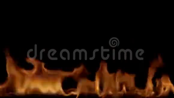 黑色背景上的火条视频的预览图