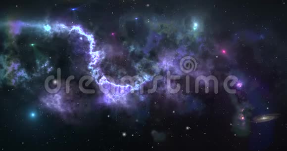 银河宇宙星云摘要背景空间旅行探索和宇宙创造的概念视频的预览图