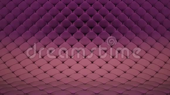 3D动画的淡粉色被子表面与紫色光泽带高质量的现实动画一段录像视频的预览图