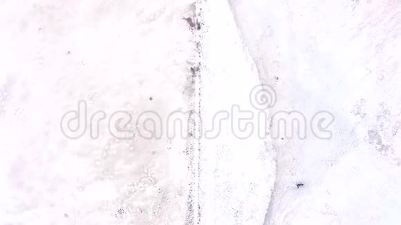核冬季白色景观有毒雪表面视频的预览图