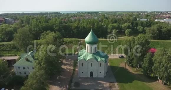 救世主变形大教堂佩雷斯拉夫扎莱斯基空中视频的预览图