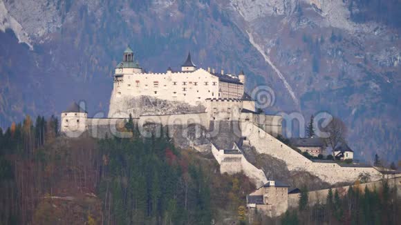 霍恩韦芬城堡在韦尔芬萨尔茨堡奥地利视频的预览图
