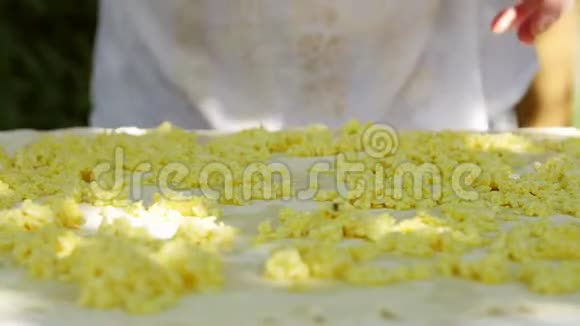 家庭主妇用酸奶油做传统奶酪派视频的预览图