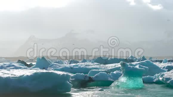 冰岛的约库萨尔隆湖视频的预览图