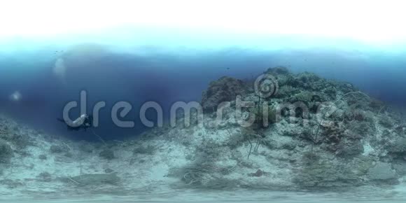 360伏菲律宾珊瑚礁黑岩视频的预览图
