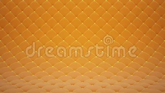 3D动画橙色被子天鹅绒表面与黄色皮带高质量的现实动画视频的预览图