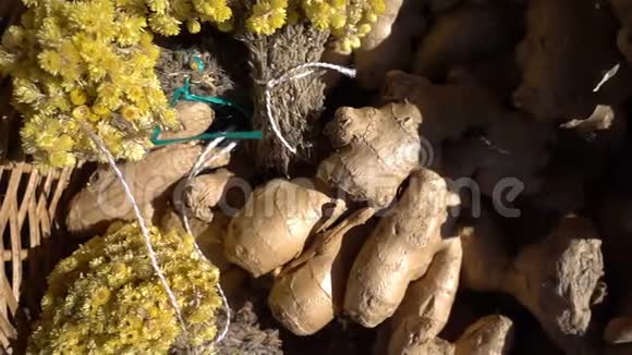 土豆和蔬菜背景视频的预览图