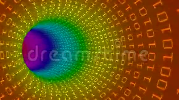 彩虹数据流循环视频的预览图