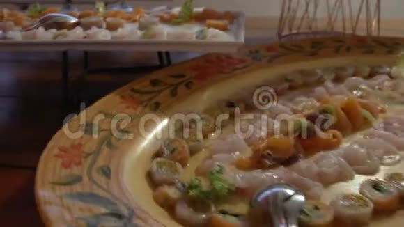 几盘鱼婚礼食品FDV视频的预览图