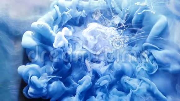 墨水爆炸魔法蓝漆视频的预览图