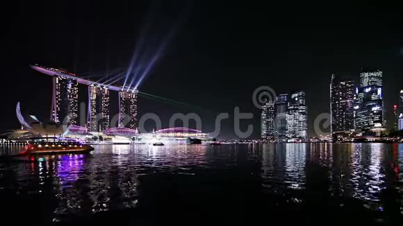 晚上新加坡湾视频的预览图