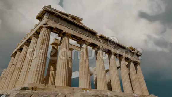 帕芬农古希腊神庙位于雅典卫城视频的预览图