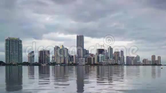 迈阿密天际线时间流逝视频的预览图