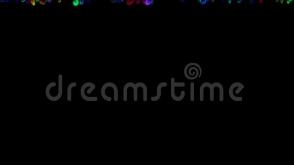 抽象的彩色泡泡瀑布视频的预览图