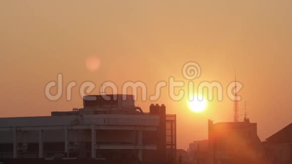 城市的日落视频的预览图