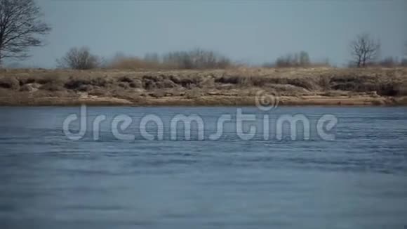 从船的角度看河流的运动视频的预览图