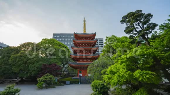 日本福冈客田五层塔时移寺视频的预览图