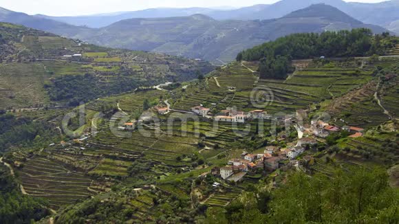 葡萄牙杜罗谷令人惊叹的风景和著名的葡萄园视频的预览图