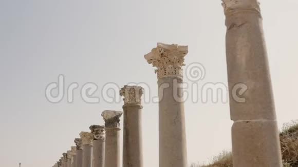 佩吉一座历史名城的古老遗迹土耳其靠近安塔利亚视频的预览图