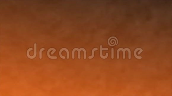 在橙色屏幕背景上吸烟动画电影蒸汽视频的预览图