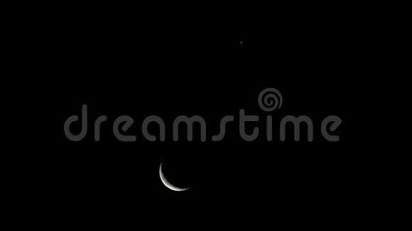 黎明时分从月球和金星出发视频的预览图