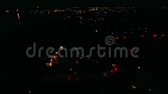 空中夜景路灯在发光视频的预览图
