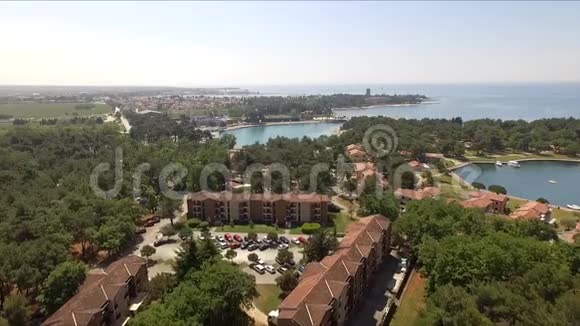 乌玛格附近的空中景观地中海克罗地亚视频的预览图