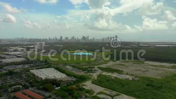 迈阿密陆地开发景观的拍摄视频的预览图