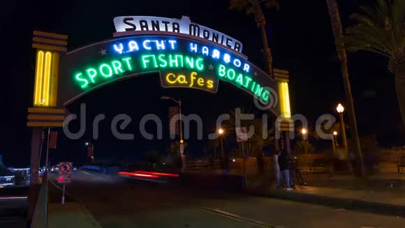 加州圣莫尼卡码头的时间间隔视频的预览图