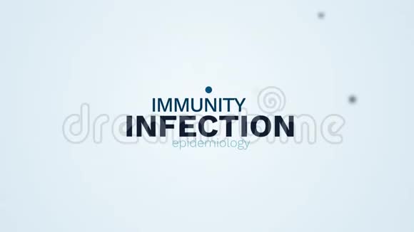 感染免疫流行病医学预防接种白喉肝炎疾病流感健康词汇视频的预览图