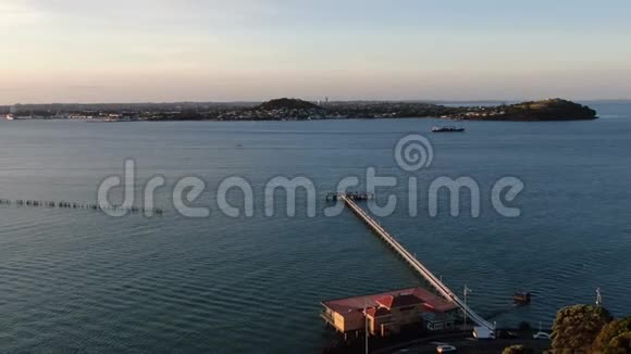 高架桥港湾奥克兰新西兰视频的预览图