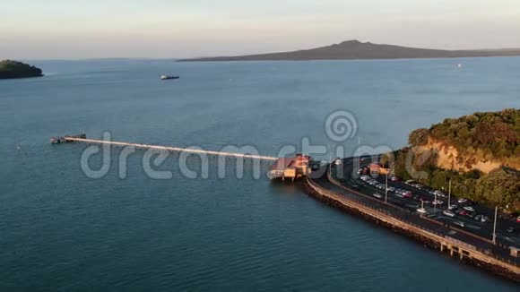 高架桥港湾奥克兰新西兰视频的预览图