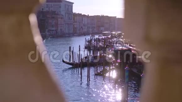 从里亚尔托桥到威尼斯大运河视频的预览图