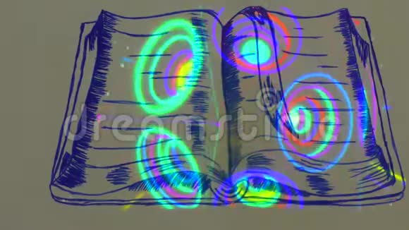 抽象的发光图形视频的预览图
