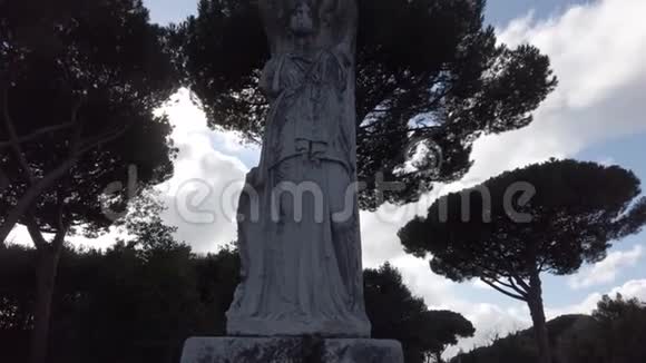 实时观看罗马帝国雕像罗马女神密涅瓦视频的预览图