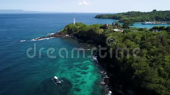 巴厘岛印度教寺庙的鸟瞰图西拉尤克提寺视频的预览图