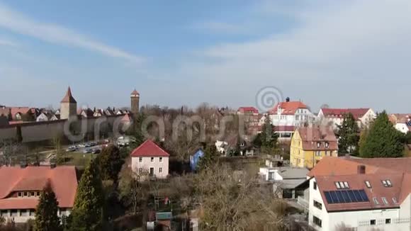 罗滕堡奥伯和自然的空中拍摄4k视频的预览图