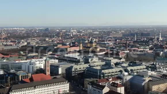 慕尼黑全景与Frauenkirche教堂拍摄4k视频的预览图