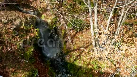 天然的山地温泉视频的预览图