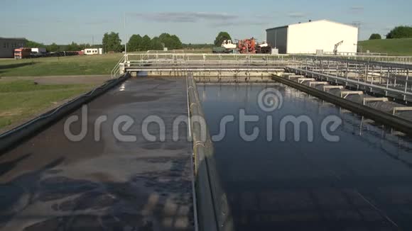 污水处理厂曝气活性污泥沉淀池视频的预览图