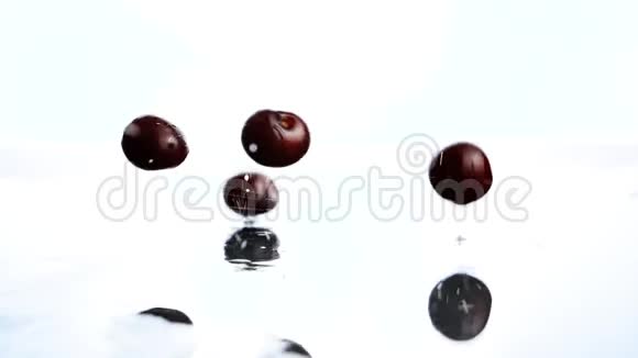 樱桃落在湿面上视频的预览图