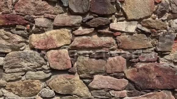 石墙的纹理古堡石墙纹理背景视频的预览图