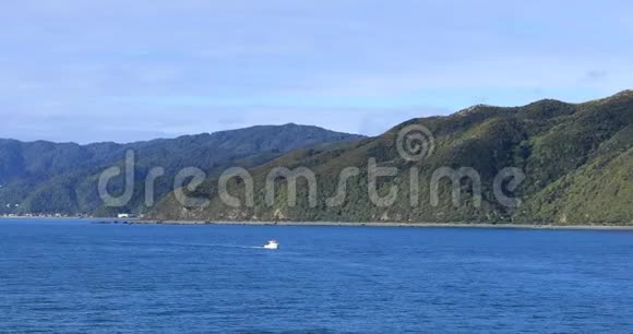 新西兰库克海峡海岸线和灯塔视频的预览图