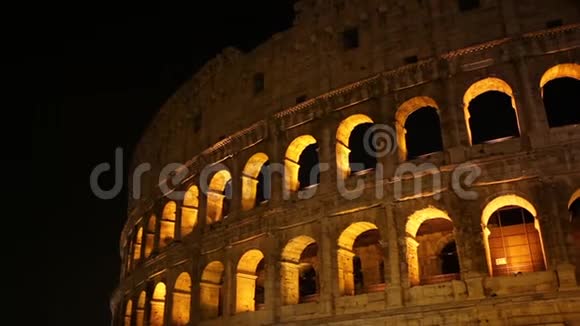 意大利罗马夜间竞技场视频的预览图