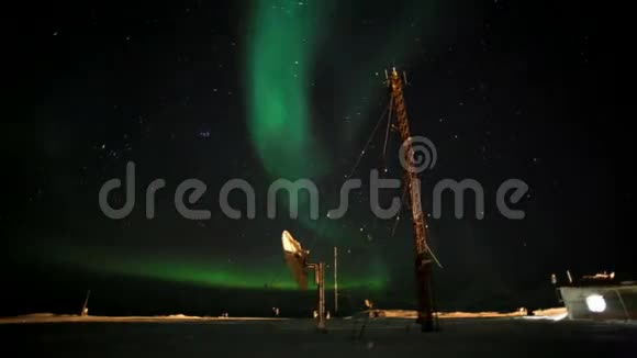 北极极地站的北极光视频的预览图