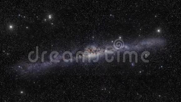 太空旅行无限循环与星空银河系视频的预览图