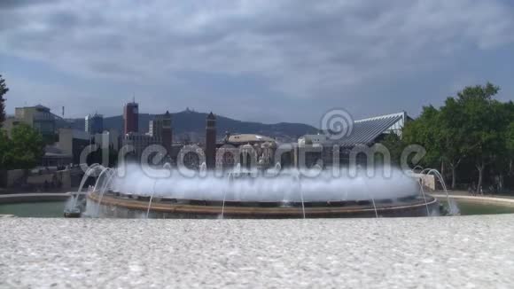西班牙巴塞罗那的神奇喷泉视频的预览图