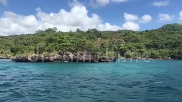 多米尼加共和国萨马纳半岛的船景2视频的预览图