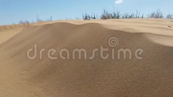 沙丘表面的景色视频的预览图