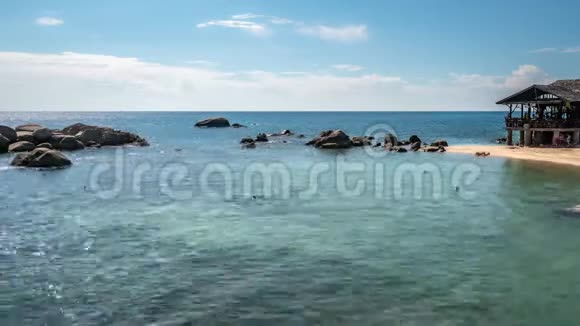 泰国高岛湾游客浮潜时间视频的预览图